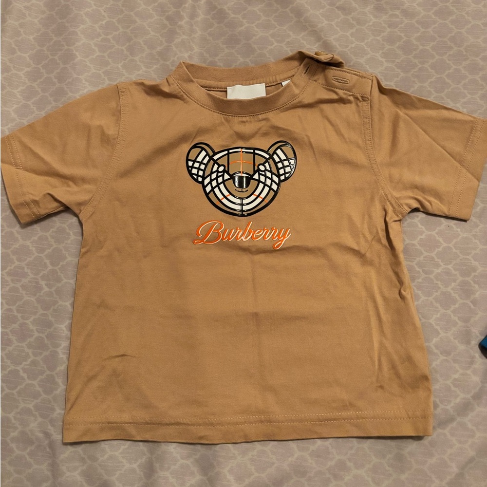 Burberry Tan Graphic Bear Short-Sleeve Tee kids